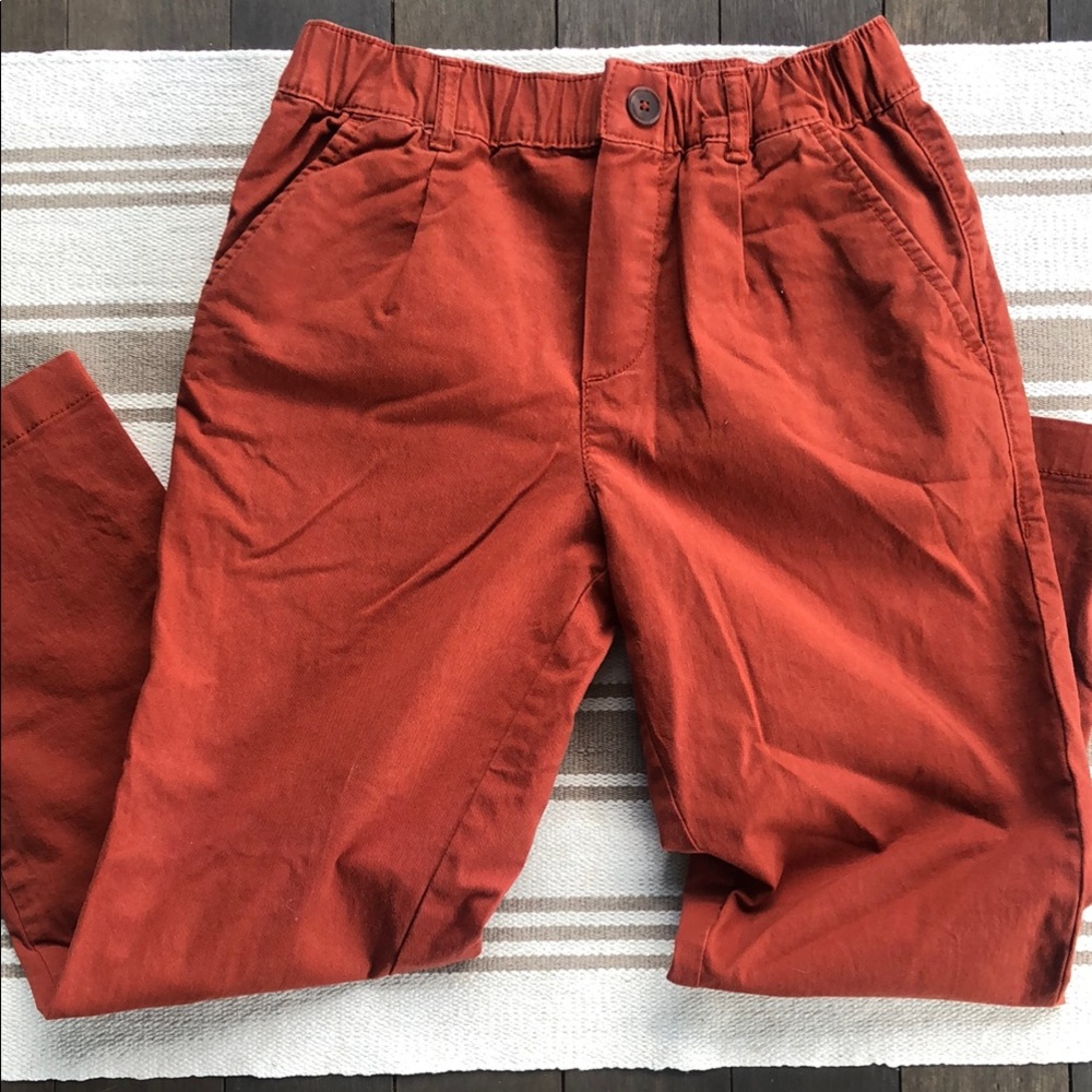 Hanna Andersson Clay Orange Chinos Relaxed Fit